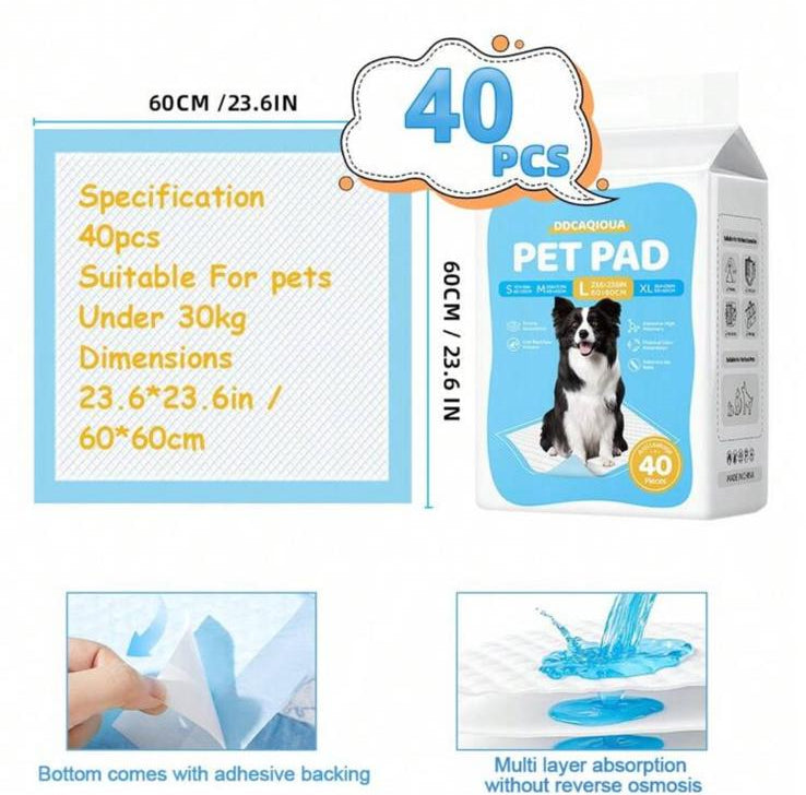 DryPaw Pads L - Traversine Assorbenti per Cani e Gatti 40 pz