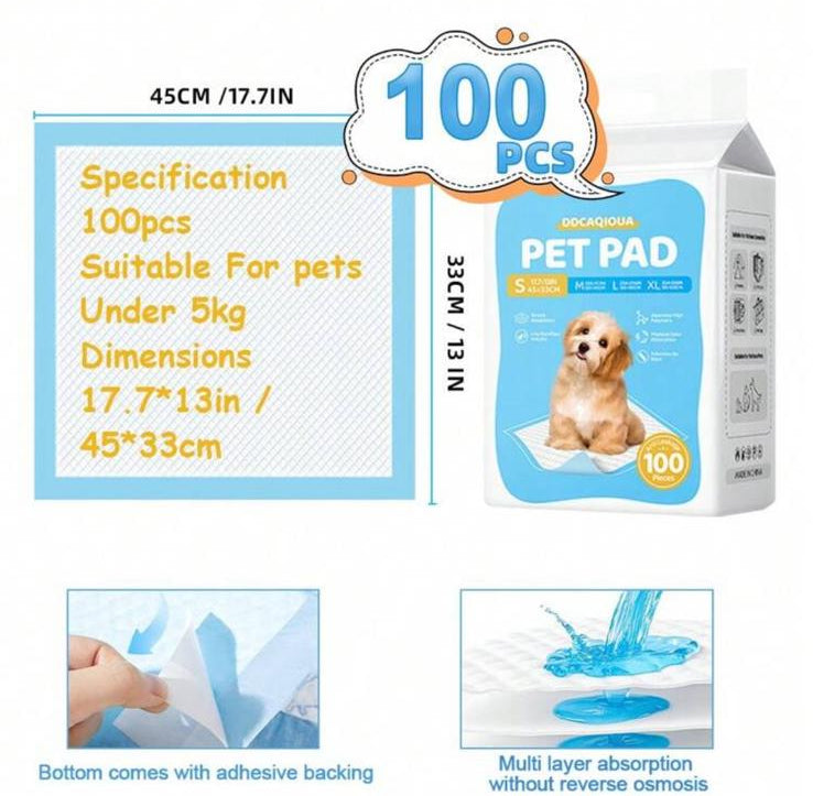 DryPaw Pads S - Traversine Assorbenti per Cani e Gatti 100 pz