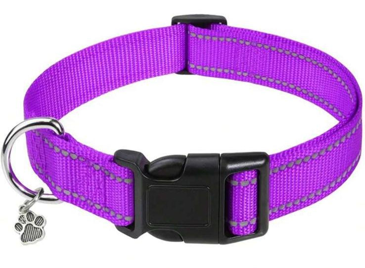 CozyWalk Collar - Collare Riflettente in Nylon per Cani