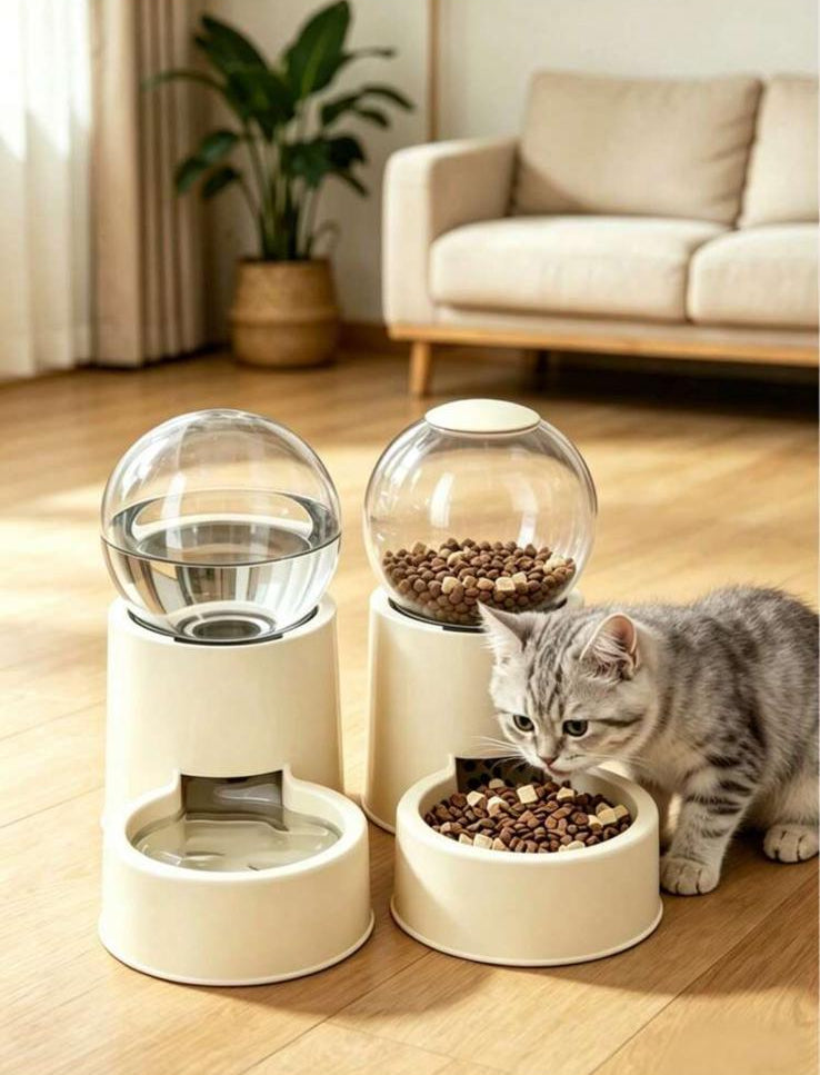 KITTYFLOW - Dispenser Acqua e Cibo per Gatti