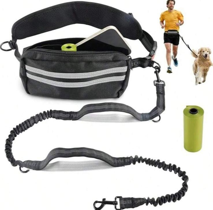 FreedomPaw Plus - Guinzaglio Hands-Free con Marsupio per Cani