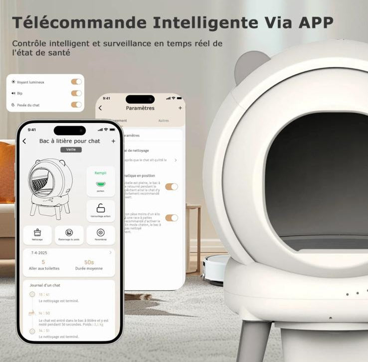 SmartPurr - Lettiera Autopulente Automatica 65Litri