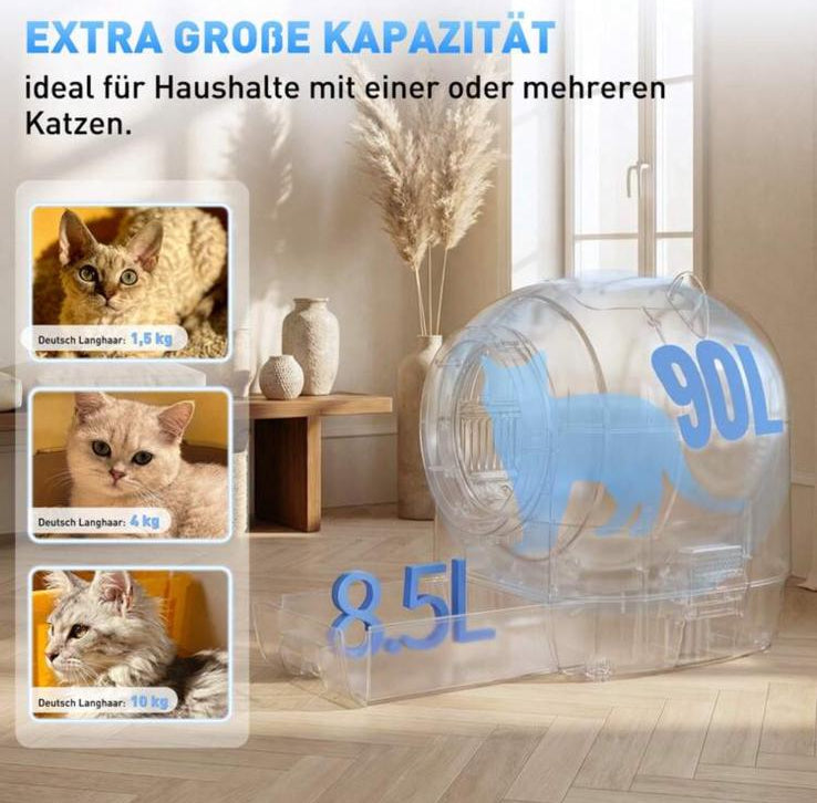 SmartPurr - Lettiera Autopulente Automatica 90Litri