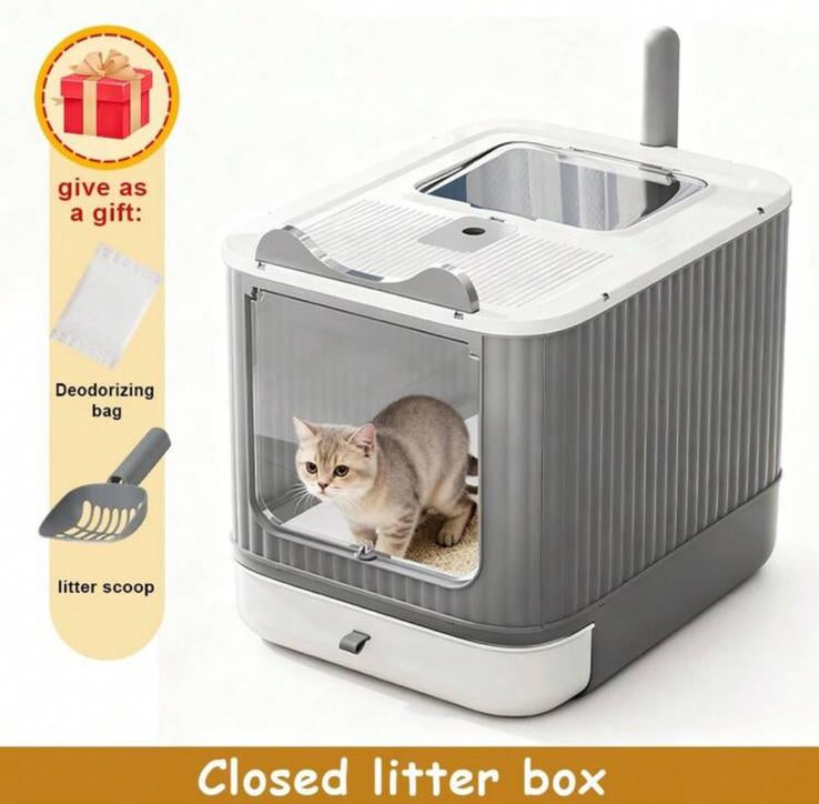 FreshBox Pure - Lettiera Chiusa Pieghevole per Gatti