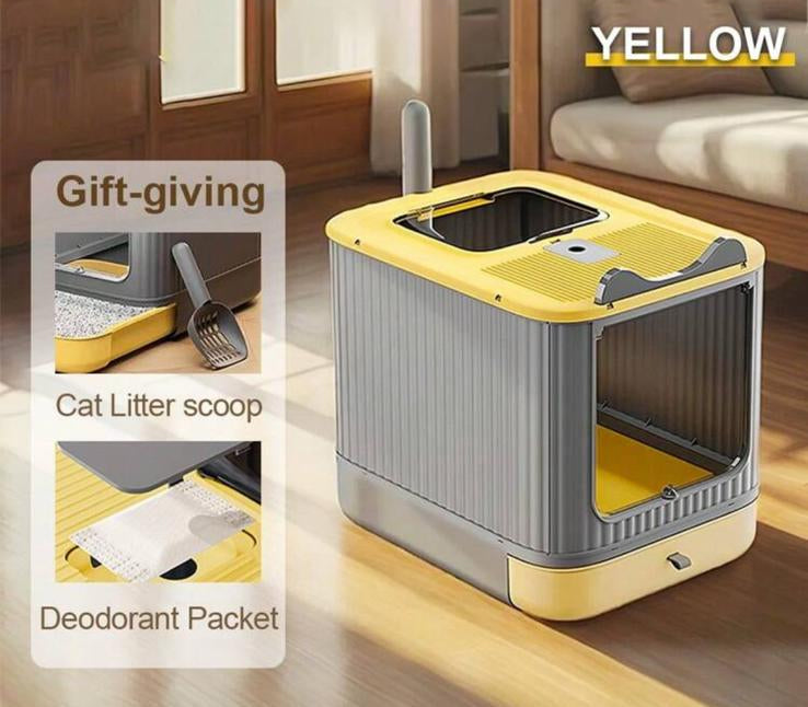 FreshBox Pure - Lettiera Chiusa Pieghevole per Gatti