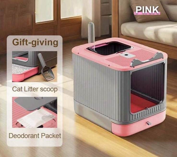 FreshBox Pure - Lettiera Chiusa Pieghevole per Gatti