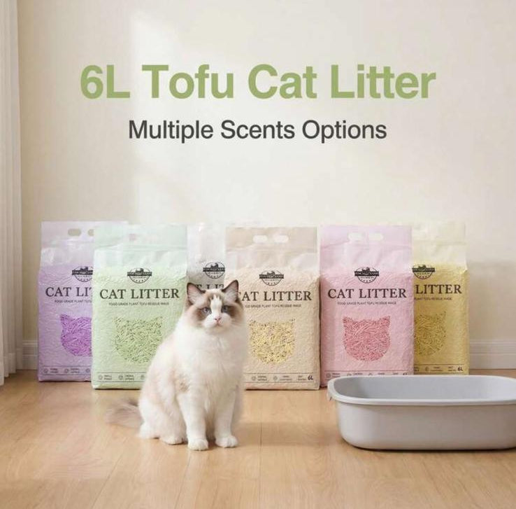 TofuLitter Pure - Lettiera al Tofu per Gatti 6L