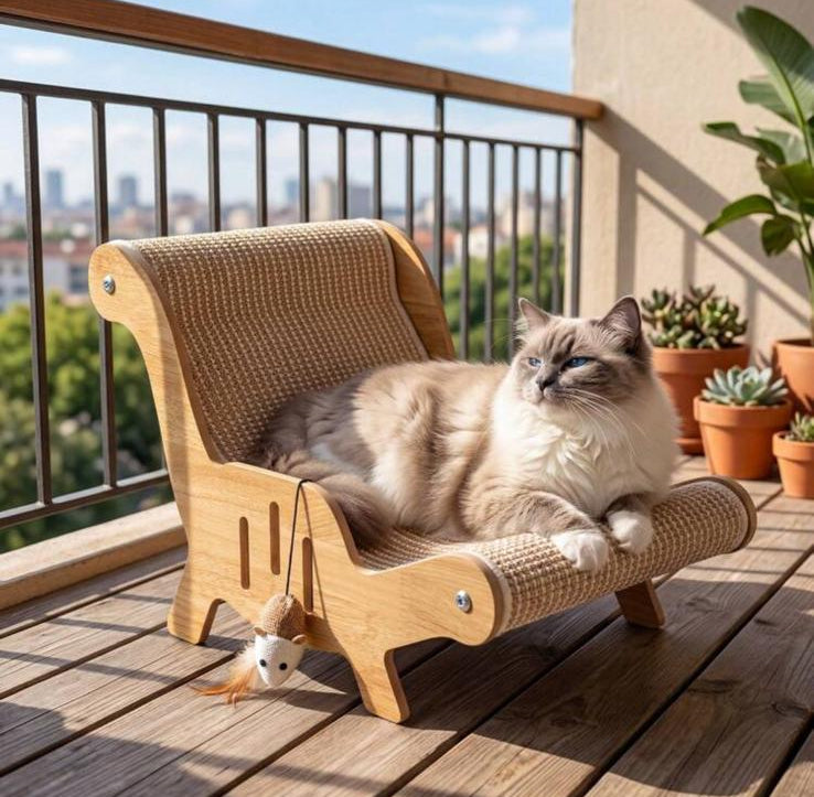 PurrNest Bed - Chaise Longue per Gatti