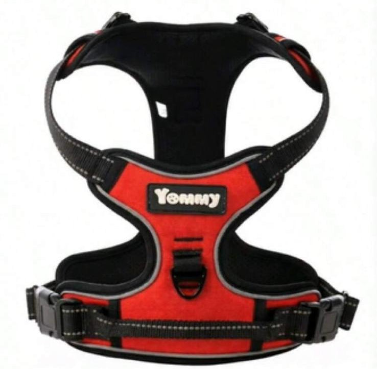 WalkEase Plus - Pettorina Regolabile per Cani con Strisce Riflettenti