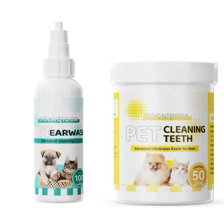PetCare Duo - Kit Igiene Denti e Orecchie per Cani e Gatti