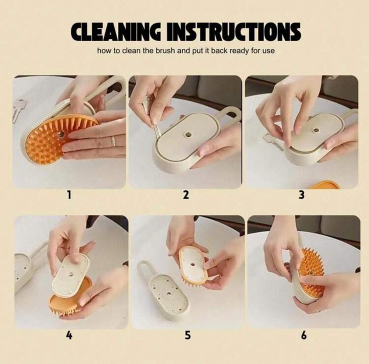 CLEANPAWS - Spazzola a Vapore Autopulente 3 in 1