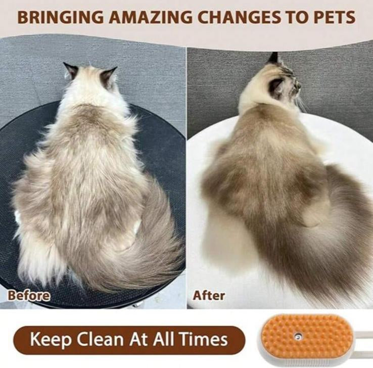 CLEANPAWS - Spazzola a Vapore Autopulente 3 in 1